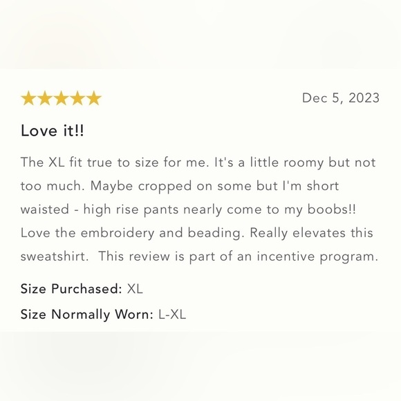 ❤️ HOT PICK ❤️ NWT Size MP - By Anthropologie Embroidered Sweatshirt - Picture 9 of 13